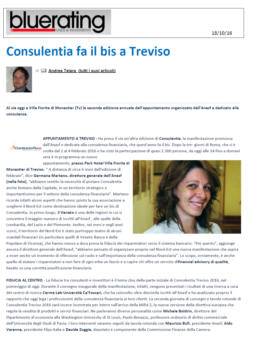 articolo ConsulenTia2016 Treviso su Bluerating